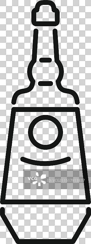 独特瓶盖的酒瓶图片素材