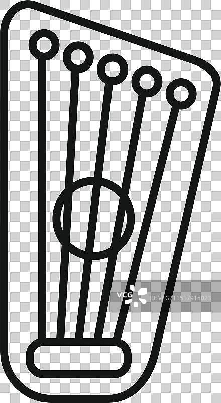 古希腊诗篇里拉琴乐器图片素材