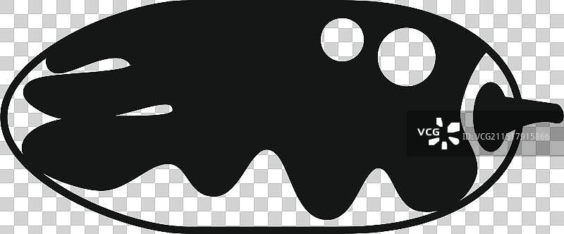 茄子黑白图标图片素材