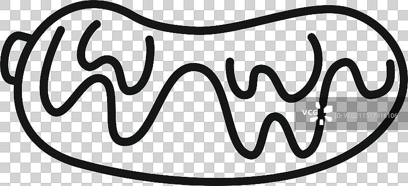 加芥末热狗极简线条艺术图标图片素材