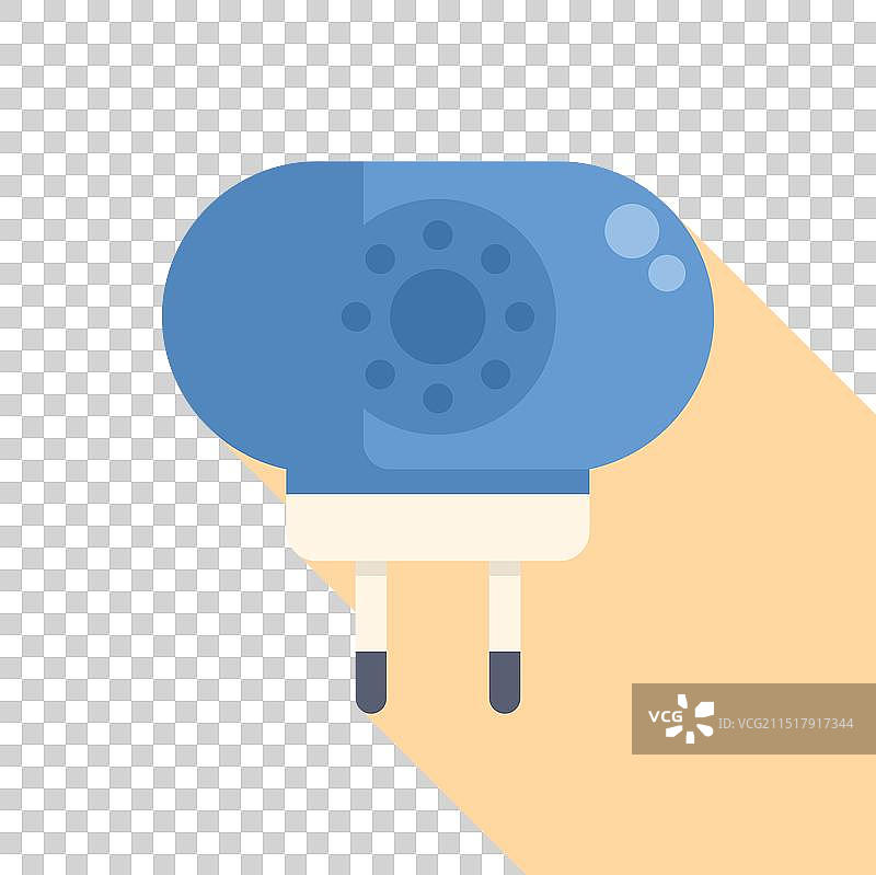 蓝色电子驱蚊器图片素材