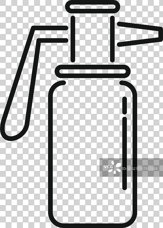 缓解鼻塞的医用喷雾瓶图片素材