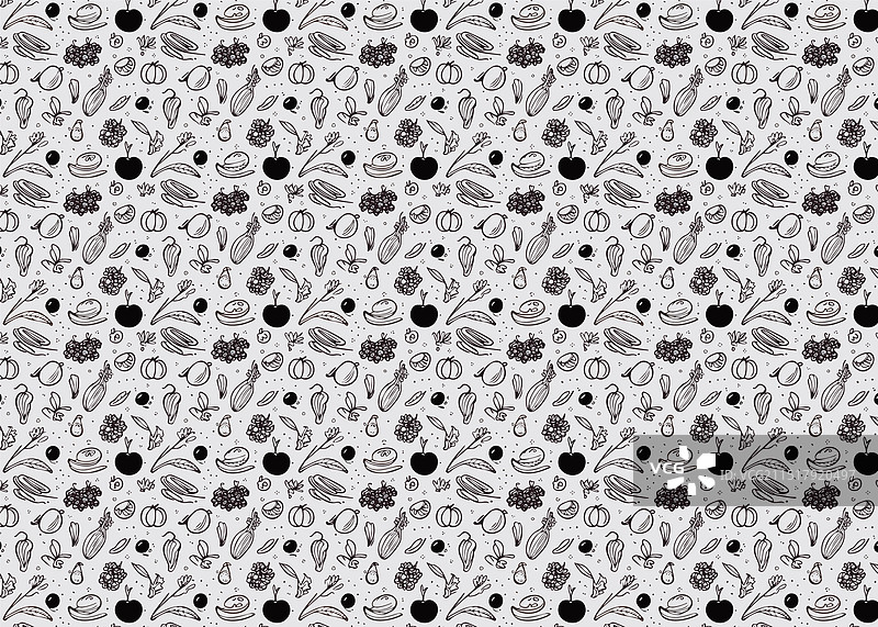 手绘有机蔬菜图片素材