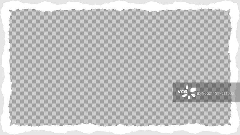 矩形撕裂纸张边框图片素材
