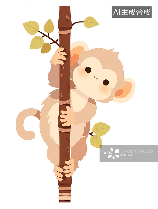 【AI数字艺术】可爱的猴子图片素材