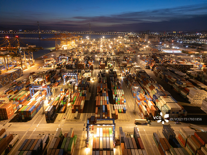 智慧港口  海关码头集装箱 智慧航运图片素材