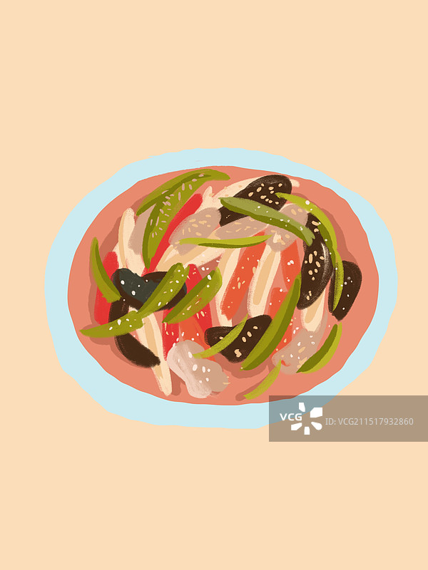 新疆椒麻鸡图片素材