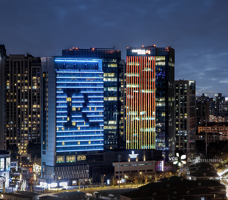 城市楼宇与街景图片素材