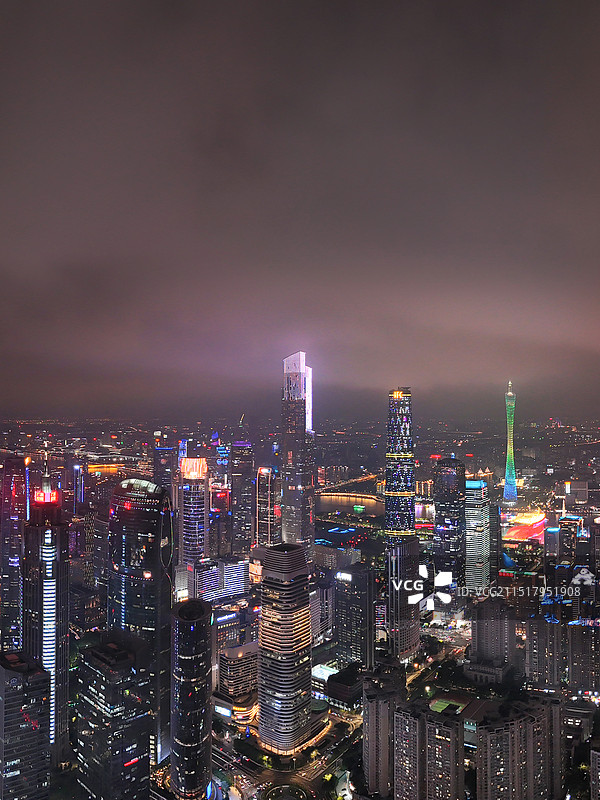 广州城市夜景图片素材