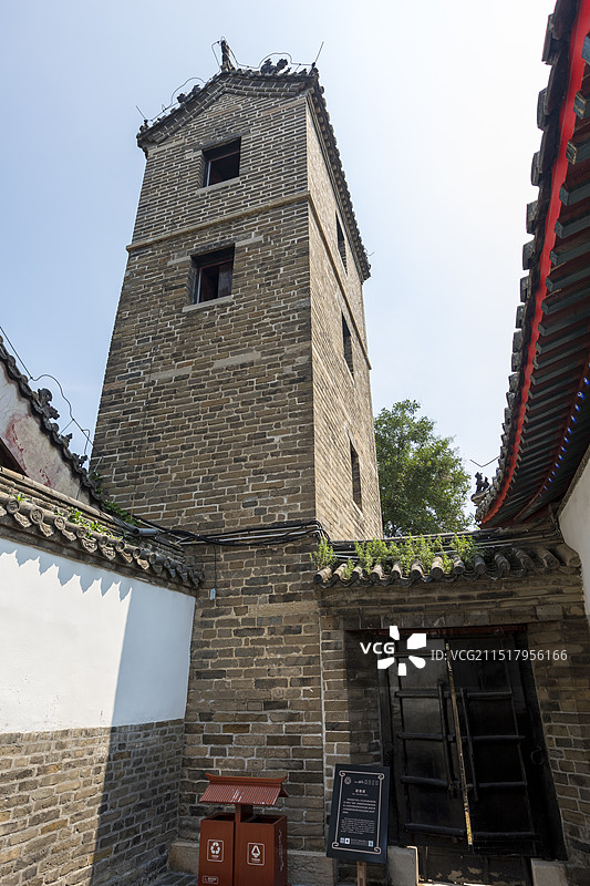 山东曲阜孔府古建筑避难楼图片素材