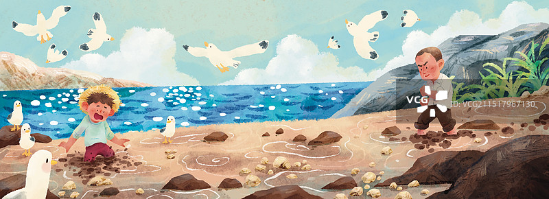 沙滩历险记图片素材