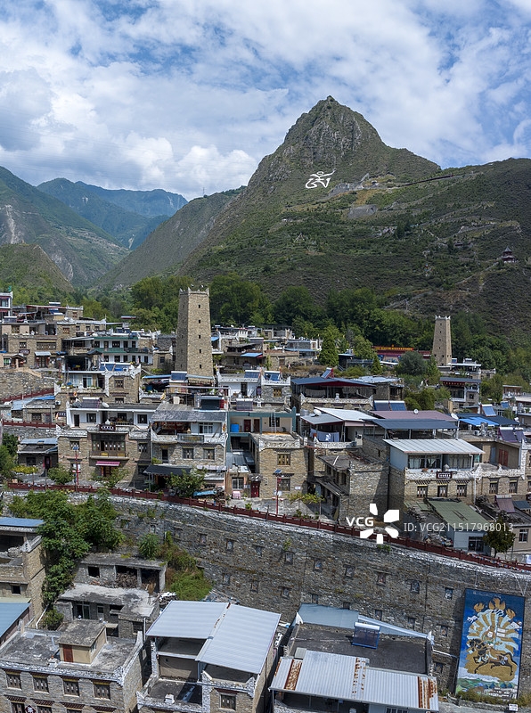 甘堡藏寨图片素材