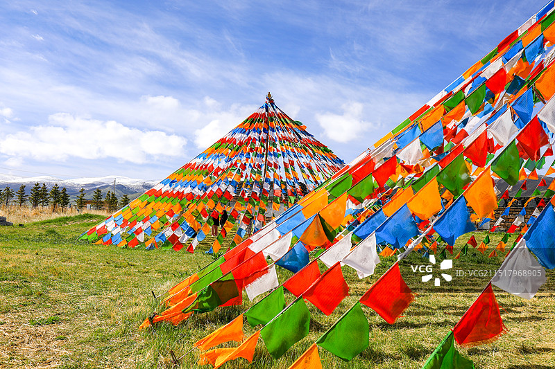 青海湖哈达祈福图片素材