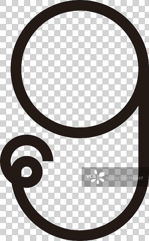 G字母数字6连接几何符号logo图片素材