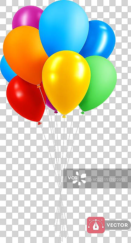 节日彩色气球图片素材