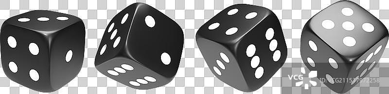 用于游戏的黑色照片级3D立方体图片素材