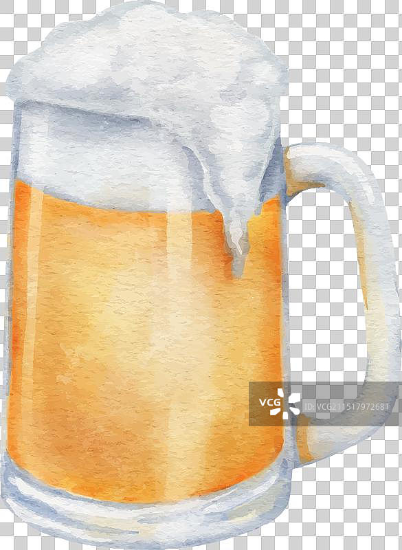 泡沫啤酒杯图片素材