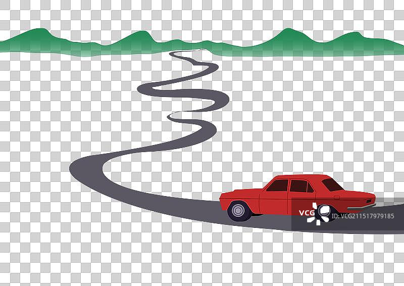 西部荒郊野外冒险探险沙漠荒漠自驾游私家车汽车行驶路程山脉旅游旅行马路公路资讯插画图片素材