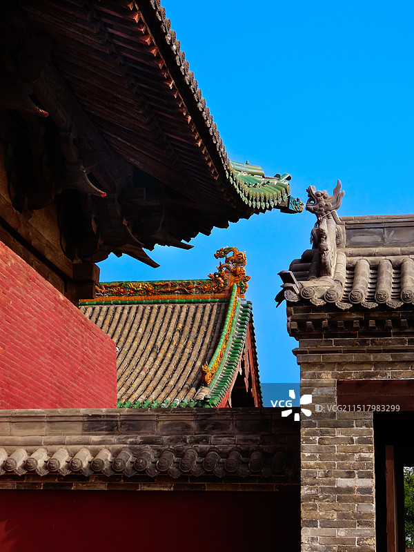 山西晋中平遥双林寺图片素材