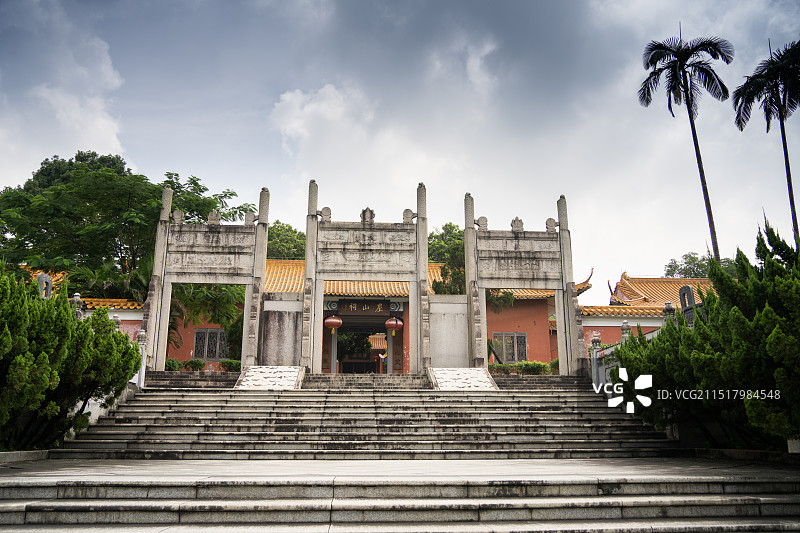 广东省江门市新会区古井镇官冲村宋元崖门海战文化旅游区崖山祠图片素材