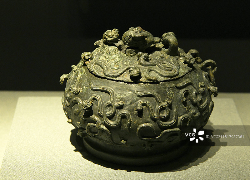 山东博物馆“礼运东方——山东古代文明精粹”特展铜罐  春秋 平度市博物馆藏图片素材