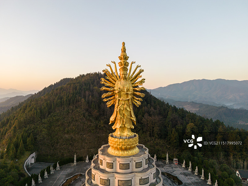 湖南长沙密印寺 千手观音 寺庙图片素材