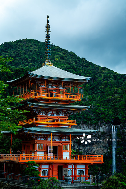 日本和歌山那智瀑布图片素材