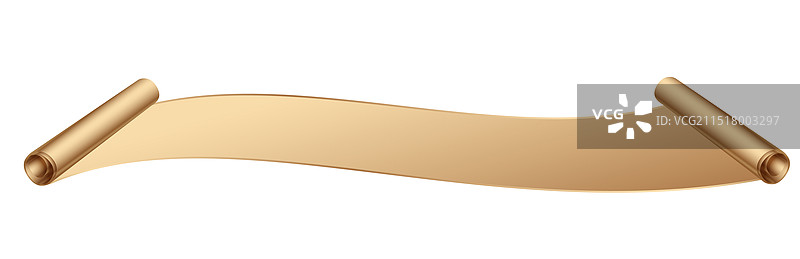 中国风空白画轴卷轴矢量插图图片素材