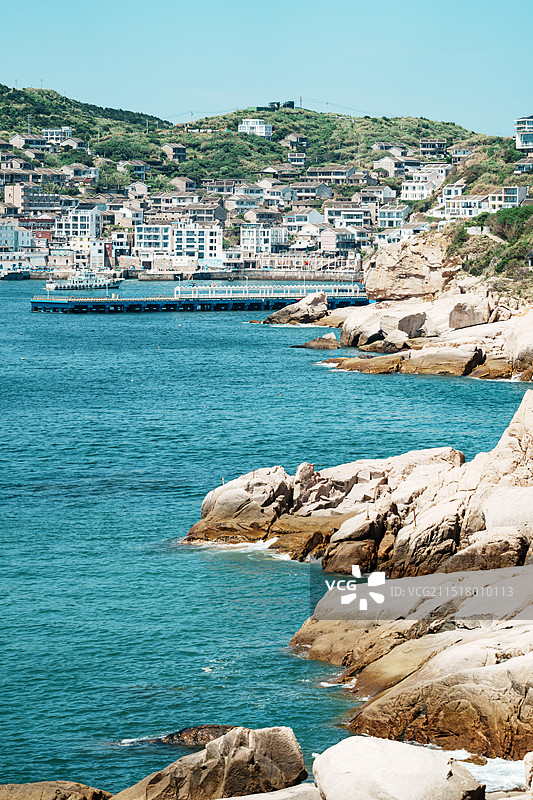 舟山东极岛岛礁图片素材