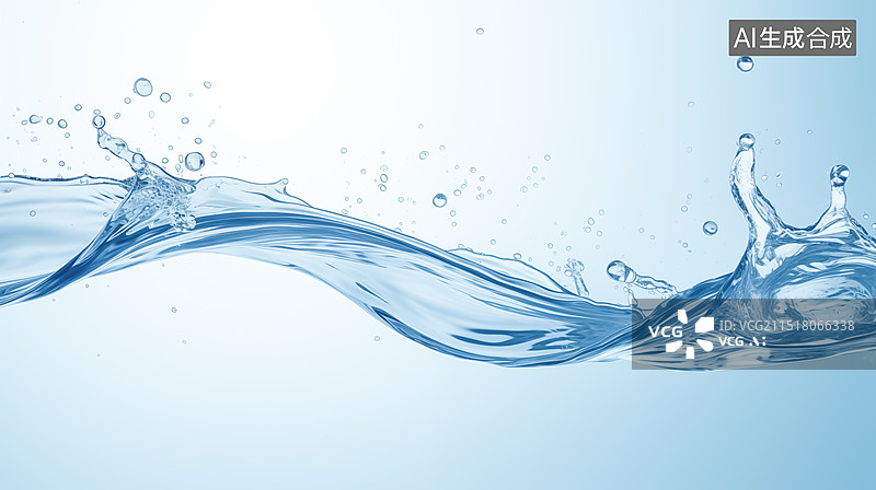 【AI数字艺术】纯净的水图片素材