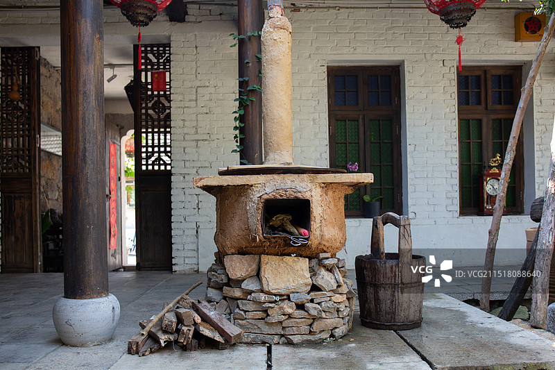 农家院土灶图片素材