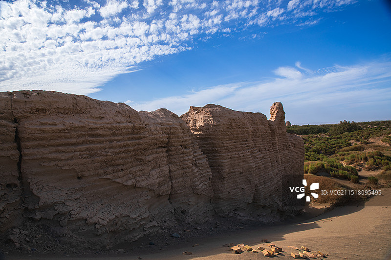 锁阳城遗址-甘肃瓜洲图片素材