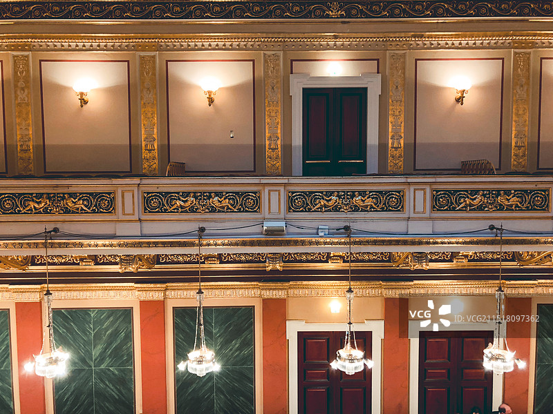 奥地利 维也纳 金色大厅内景图片素材