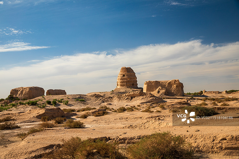 锁阳城遗址4-甘肃瓜州图片素材