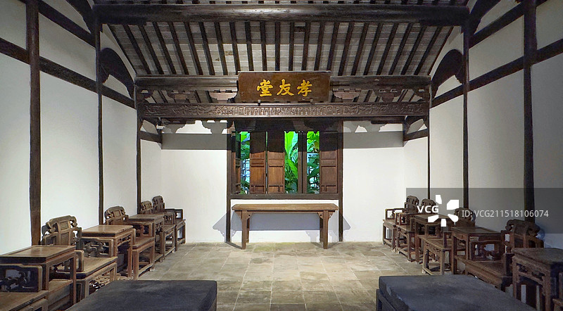 清末民初家族议事堂图片素材