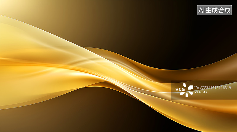 【AI数字艺术】抽象的金色背景图片素材