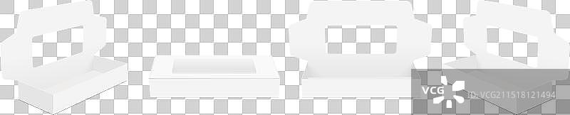 带窗口的纸板翻盖邮寄盒图片素材