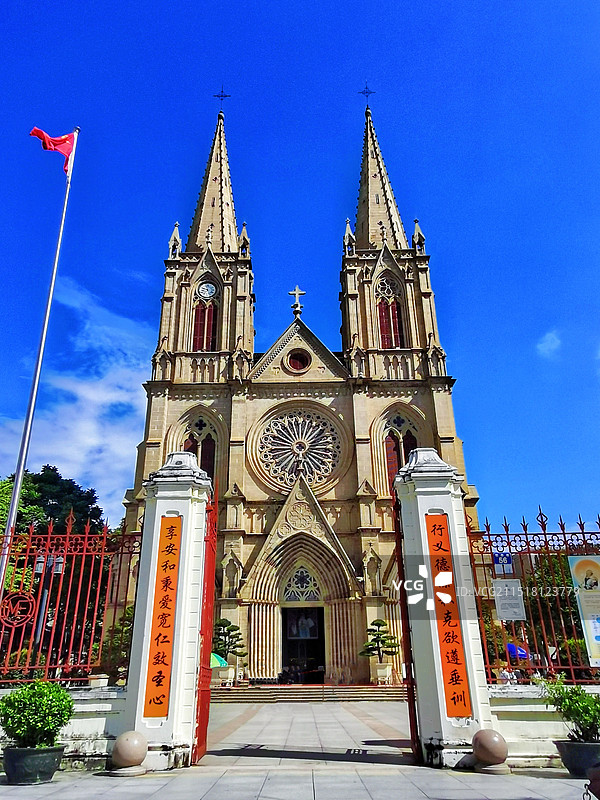 广州圣心大教堂图片素材