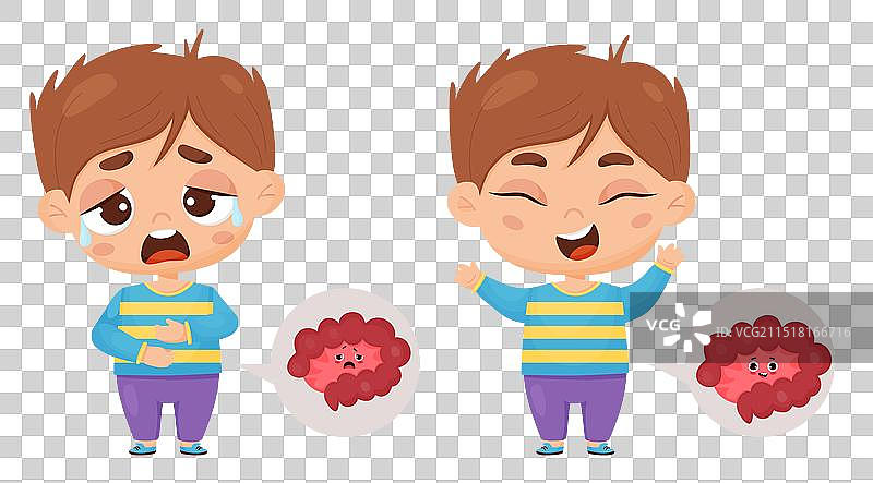 生病男孩痛苦合集图片素材