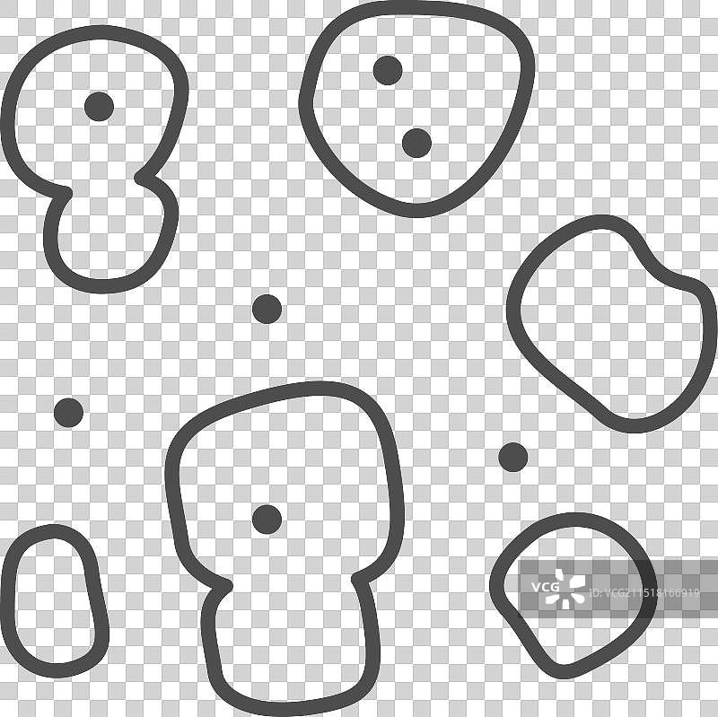 狼疮或皮肤病线条图标图片素材