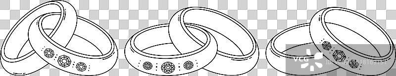 订婚钻石结婚戒指图片素材