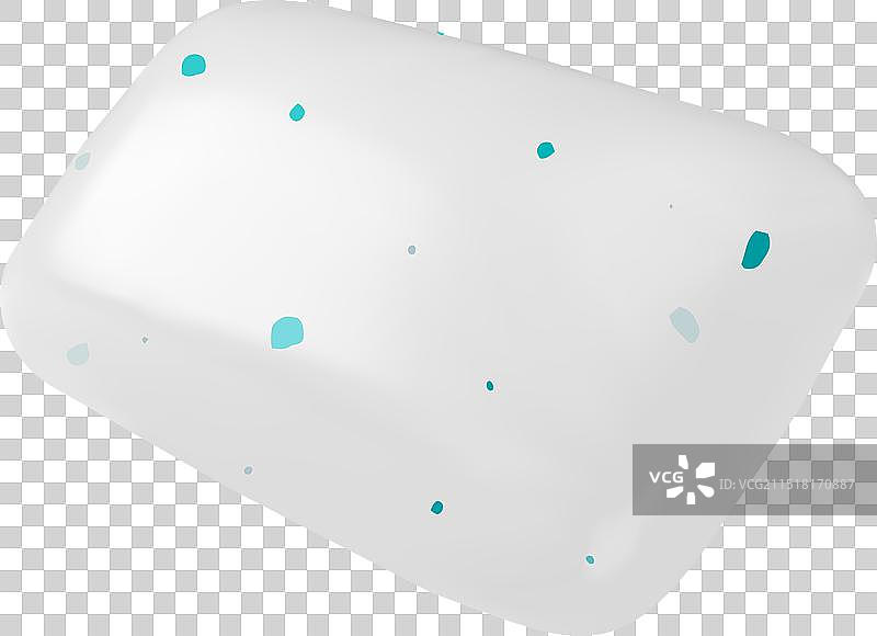 逼真药丸口香糖3D白色图片素材