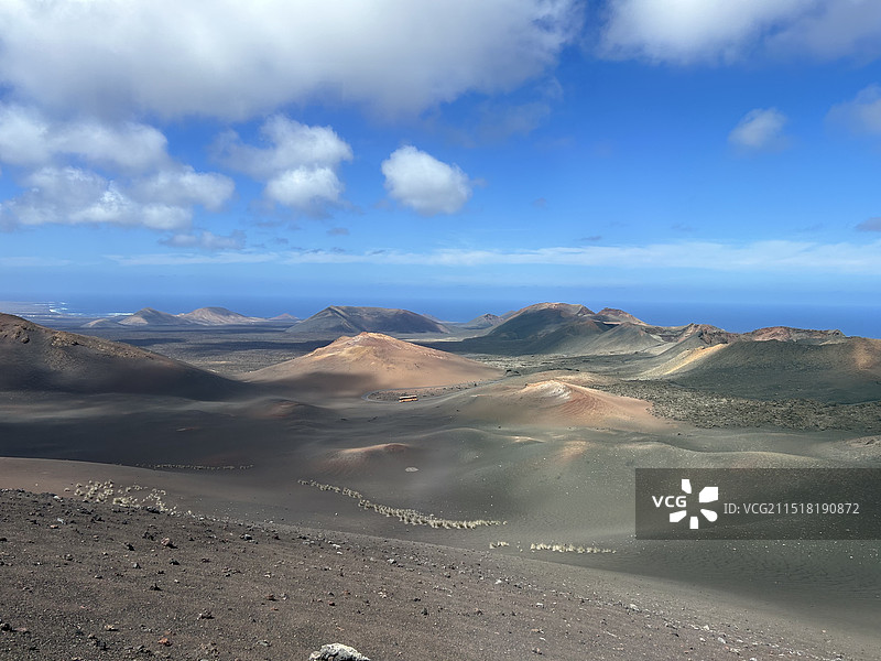 加纳利群岛兰萨罗特的蒂曼法亚火山公园图片素材