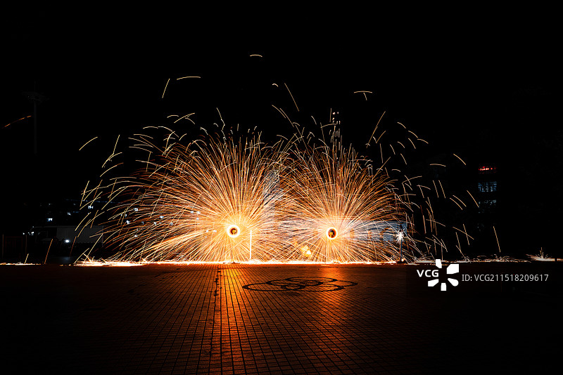 打铁花·文化公园图片素材