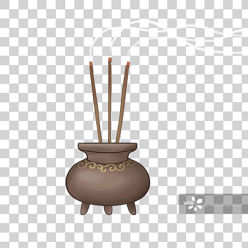 一个香炉元素图片素材