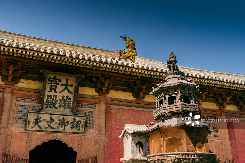 华严寺大雄宝殿图片素材