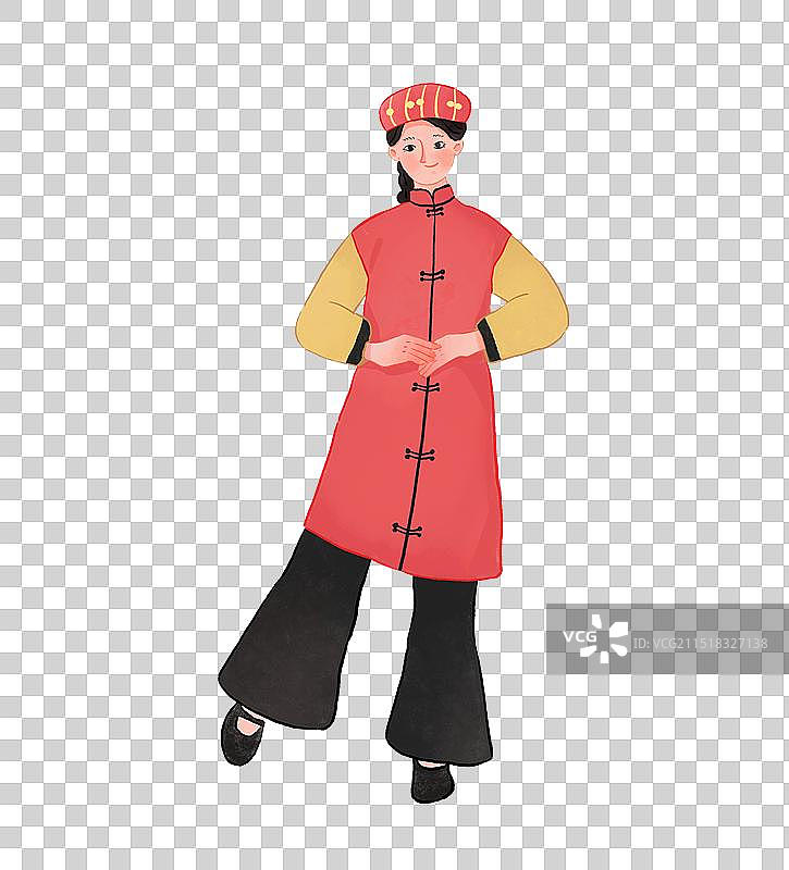 保安族人物少数民族插画图片素材