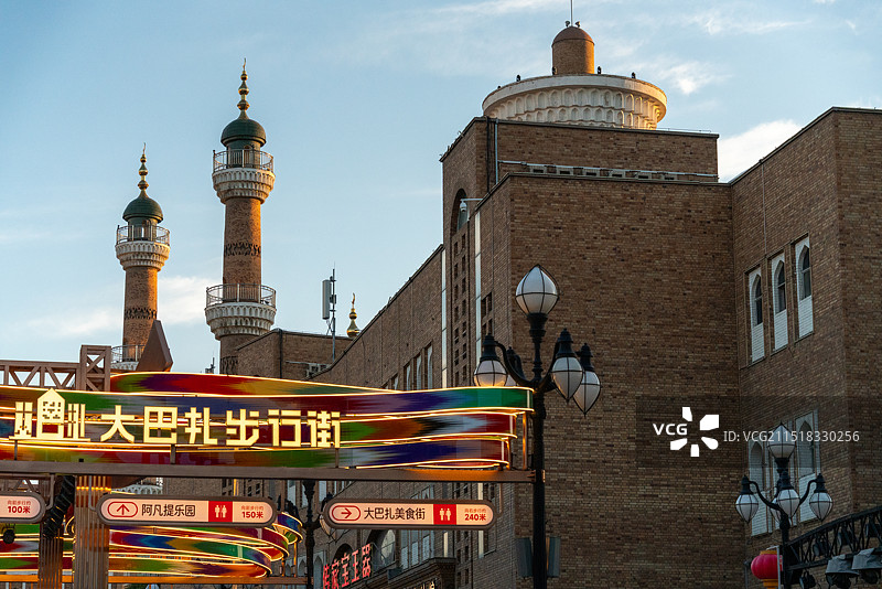 乌鲁木齐新疆国际大巴扎景区图片素材