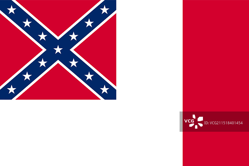 美利坚联盟国旗帜（1865年）图片素材