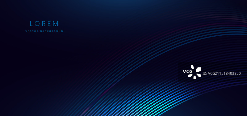 抽象未来蓝色曲线高科技线条图片素材